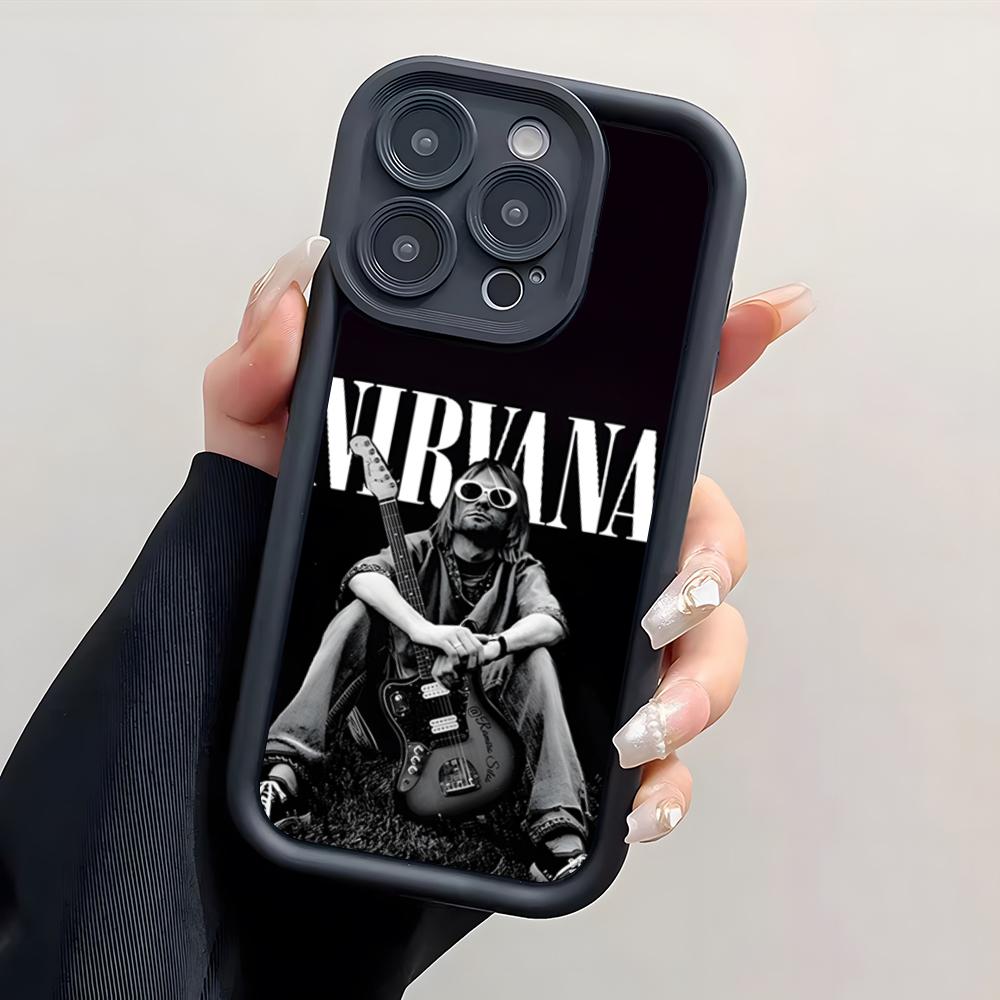 N-Nirvana Rock Band Phone Case For IPhone 17 Pro Max 15 Pro 16 14 Plus 12 13 Mini 11 Pro Shockproof Cover