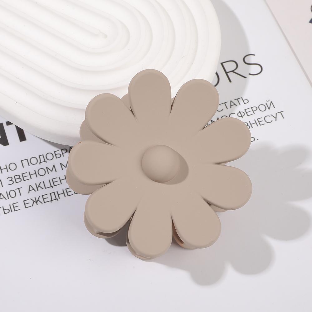 2023 New Chrysanthemum Matt Flower Plastic Hair Claw Clips Large Size for Women & Girls Thick Hair