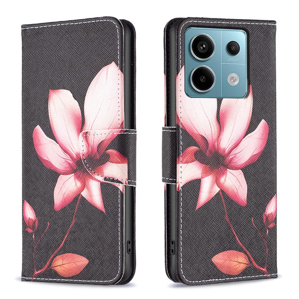 For Xiaomi Redmi Note 13 Pro 5G/Poco X6 5G Case Leather Cover with Wallet Pattern Printing