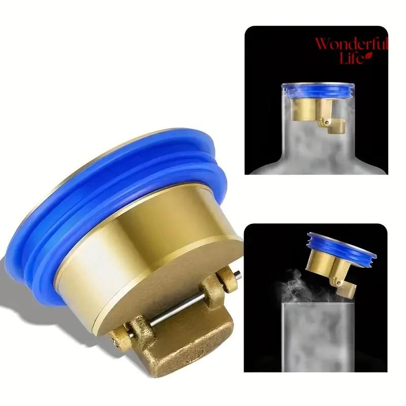 Floor Drain Core, All Copper, Odor Proof Core, Drain Guard Sewer Backflow Preventer, Deodorization Drain Plug Hair Stopper, Hair
