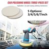 2 PCS Wool Felt Polishing Pads Abrasive Wheel For Glass Stainless Steel Polish Repair Scratches 3 4 5 6 7 Inch Soft Felt Discs