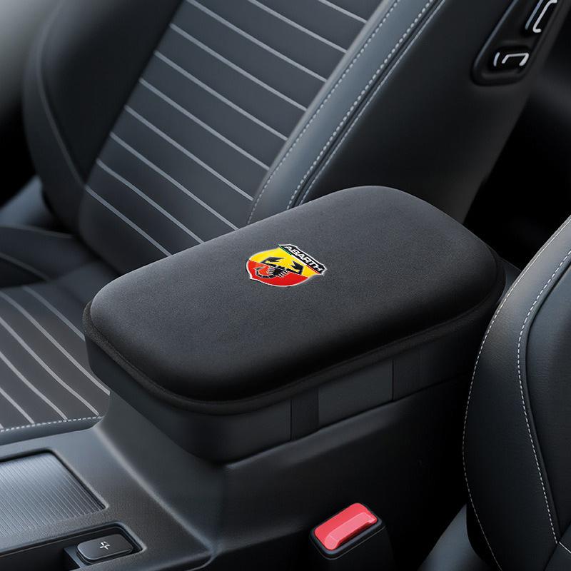 Car Armrest Box Pad Car Armrest Mat High Quality Accessory For Abarth 695 595 500 500c 500s 124 Spider PUNTO Panda Key Case Bag