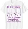 Domestic Violence October Wear Purple Stars Unisex T-Shirt
