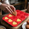 12-Cavity Heart-Shaped Mousse Cake Mold Food Grade Silicone French Pastry Mold  Dessert Making