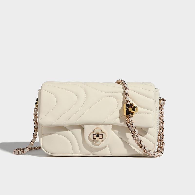 Versatile Ins Style Crossbody Bag for Women 2023 New Trendy Spring Summer Fashion Quilted Chain Bag Pink Single Shoulder Small Square Bag