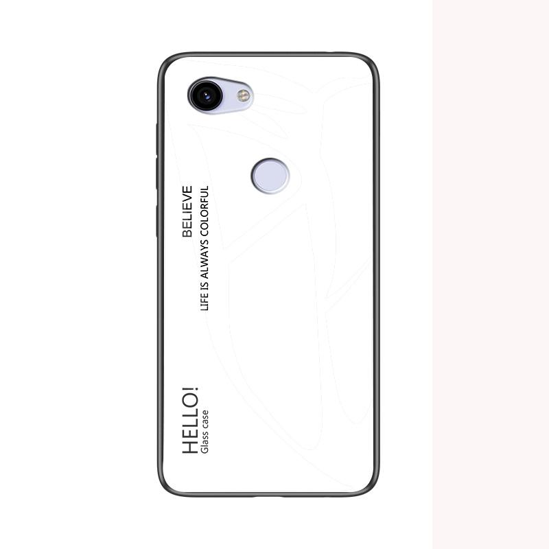 Pro Google Pixel 3A 3 XL Pouzdro Módní Pevné Tvrzené sklo Gradientní Ochranný Zadní kryt pouzdro Pro Google Pixel 2 XL Pixel3 3a