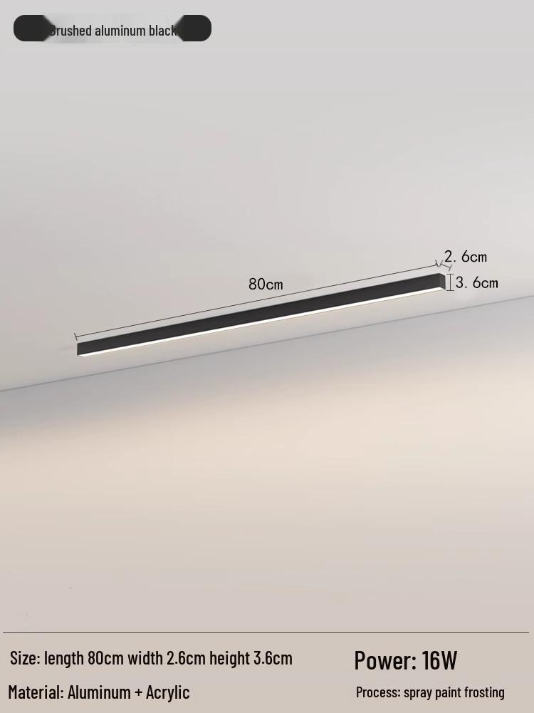 Nordic Minimalist LED Strip Light for Living Room, Hallway, Bedroom, and Balcony