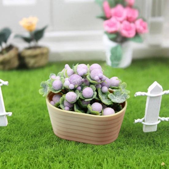 Dollhouse Bonsai Miniature Resin Bonsai Realistic Potted Plant Model Ornament Dollhouse Decoration