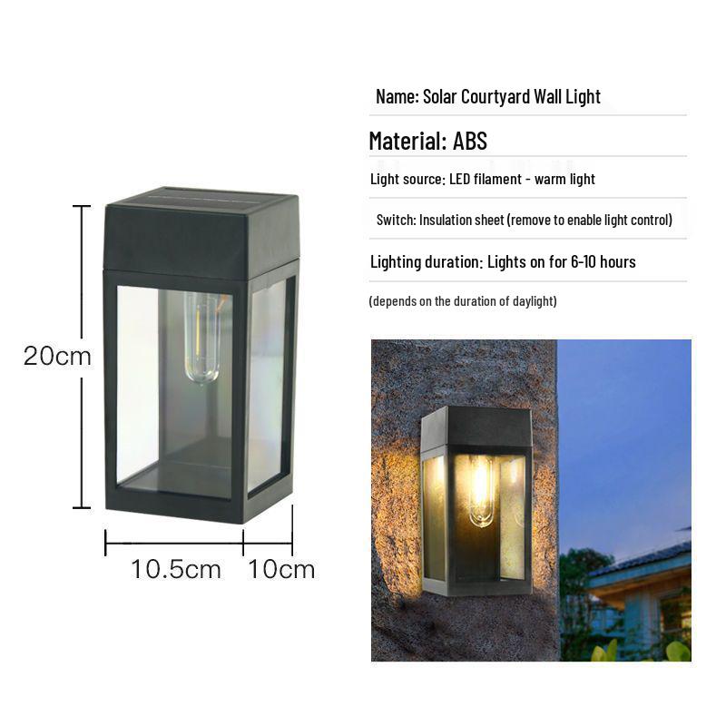 

Уличные солнечные настенные светильники для двора, балкона, заборов и ворот