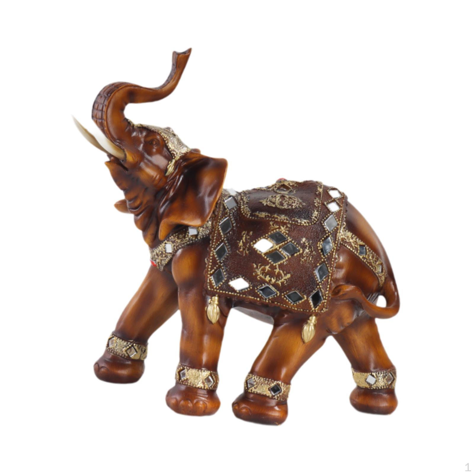 

Фигурка слона, скульптура животного, творческое современное настольное украшение, статуя для весны Right