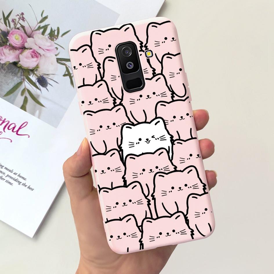 For Samsung Galaxy A6 Plus 2018 Case A605 SM-A605F Phone Cover Cute Astronaut Soft Silicone Funda For Samsung A6 2018 A600F Capa