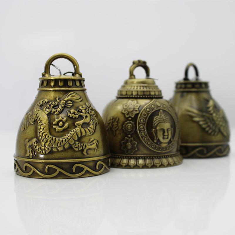 Antikes Drachen-Windspiel Glockenornament für Feng Shui