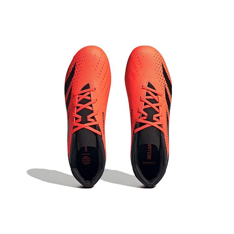 Adidas Predator Accuracy.3 Laced AG HG Artificial Grass PU Leather Non-Slip Durable Soccer Shoes Unisex Soccer Shoes Orange GW4636