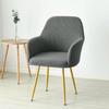 1Pc Solid Color Polar Fleece Dining Chair Covers Elastic High Arm Armchair Cover Removable Stretch Office Seat Slipcover Home