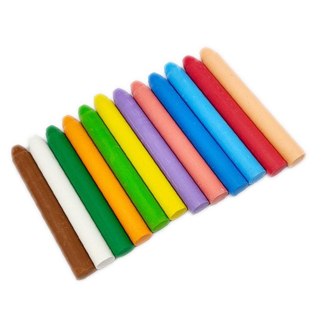 

DIY Живопись Пыленепроницаемые Мелки для рисования Твердые Водные Мелки Моющиеся Мелки для Учителей Офисные Принадлежности 12Pcs mixed