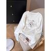 Women's Loose-Fit Printed Long Sleeve Cotton Top