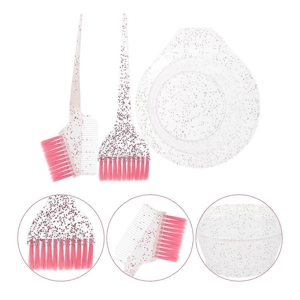 Hair Coloring Tool Kit Including Mixing Bowls And Brushes Perfect For Home Use Designed For Hair Stylists 3 Sets