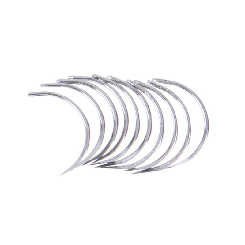 6/10Pcs Suture Surgical Tool Durable Metal 1/2 Corner Medical Needle Double Eyelid Medical Science Diy Accessories