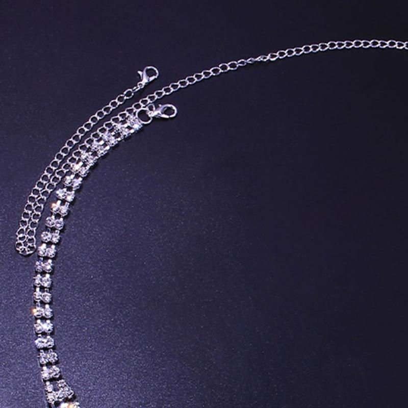 Multi Layer Waist Chain Alloy Shinning Body Chains with Dangle Heart Body Jewelry Accessories for Women and Girls
