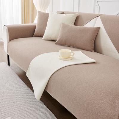 Einfarbige Sofabezüge für Wohnzimmer Rutschfeste Staubdichte Sofabezüge Universal Vier Jahreszeiten Sofas Wasserdichtes Sofakissen