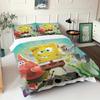 SpongeBob SquarePants Bedding Set Cartoon Duvet Cover Pillowcase for Kids Teens Bedroom Home  Decor Christmas 2/3Pcs