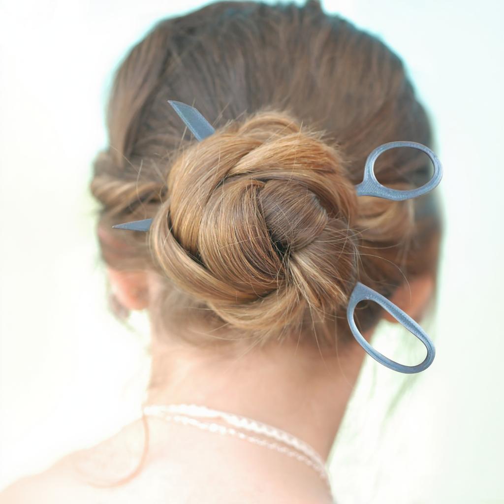 Scissor-shaped Hairpin Hair Accessories Women's Hairpin, Suitable For All Hair Types, Bun Hairpin