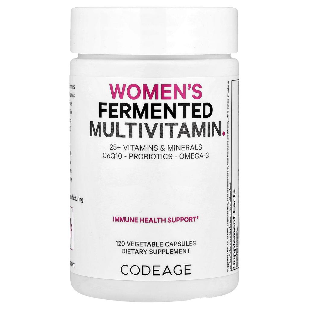 Fermented Multivitamin for Women, Veggie Capsules 120