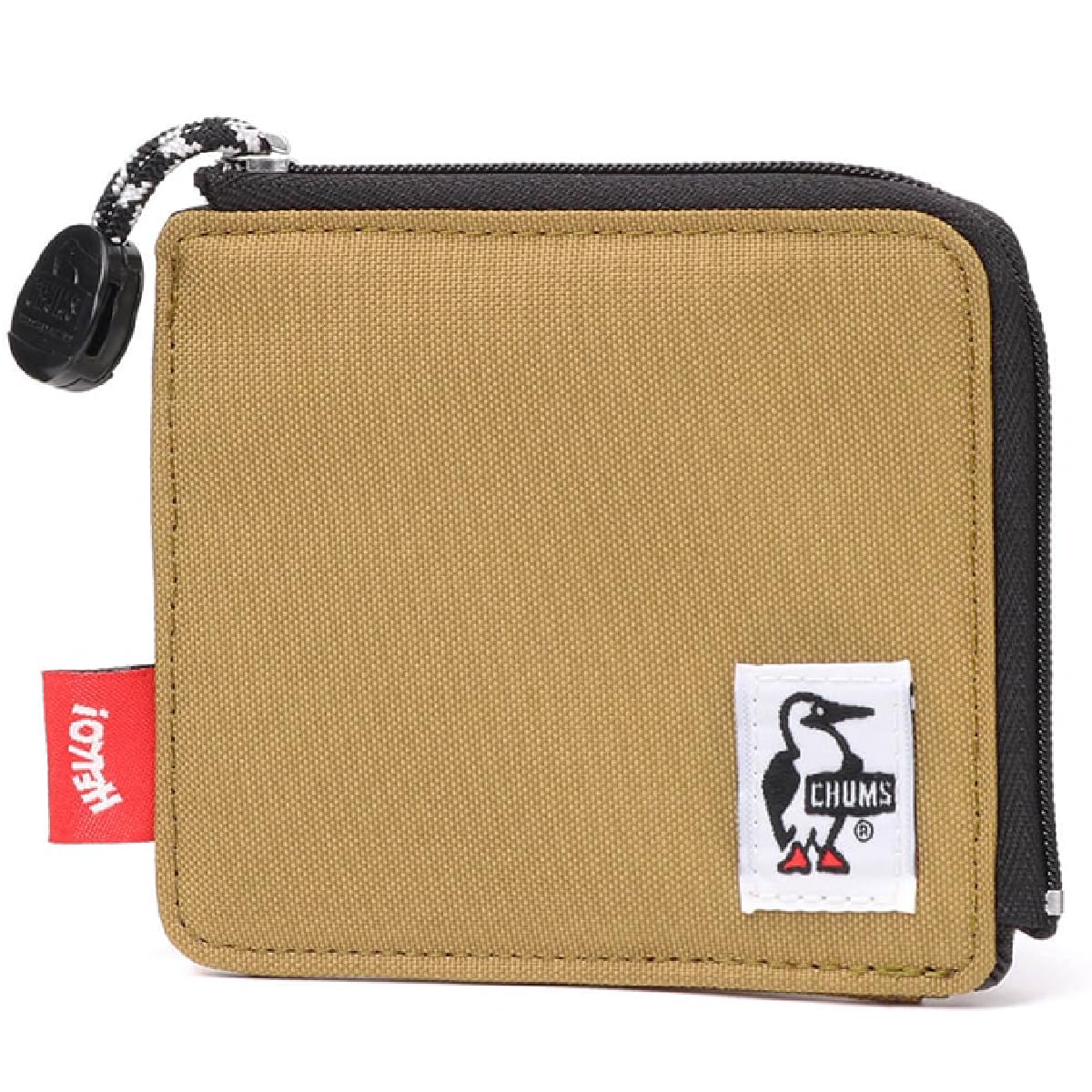 

Recycled Zip Wallet Wallet Compact Wallet Card Case Short Wallet [Chums] El-Shaped L-shaped CH60-3757 (B005 Brown)