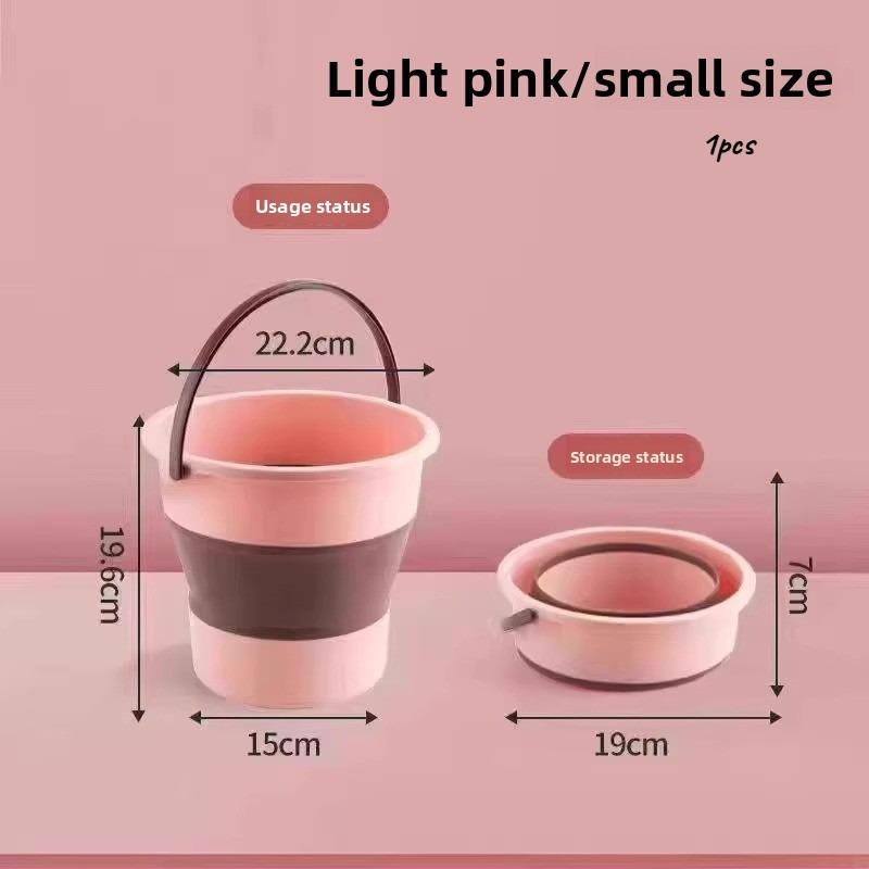 

Folding Portable Household Plastic Thick Durable Water Bucket Outdoor Fishing Car Mounted Large Capacity Fishing Bucket
