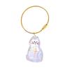Transparent Blue Cat Hair Storage Capsule Egg Twist Charm Cat Hair Storage Box Keychain Pendant Cat Hair Collection Bottle