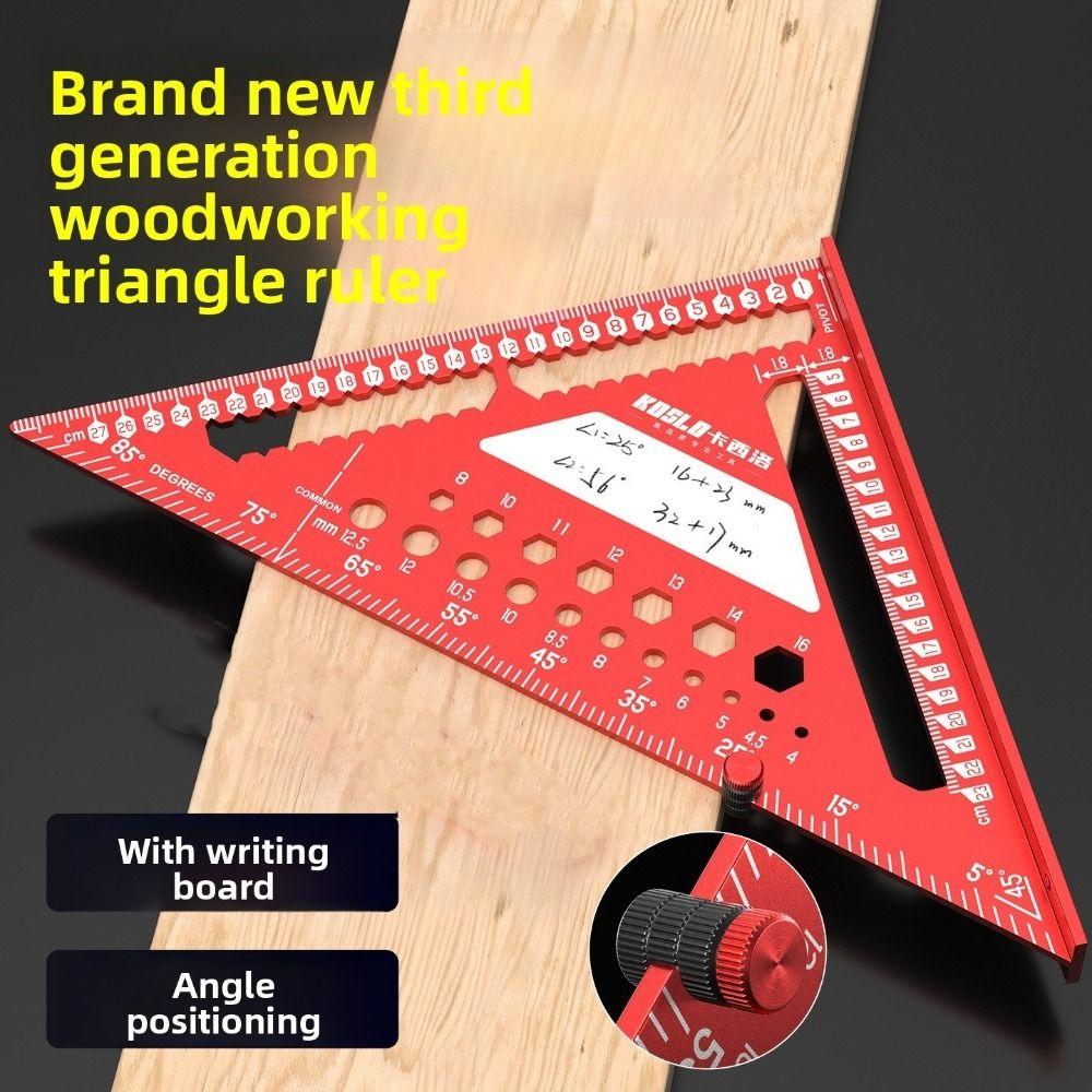 Drill Bit Measuring Multi Angle Ruler Positioning Pin Scribe Marking Rule  Woodworking
