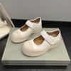 Canvas Platform Mary Jane Shoes Women's Velcro Strap Round Toe Casual Shoes