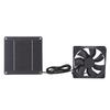 Solar Panel Fan Kit Solar Powered Exhaust Ventilation 4W for Small Greenhouses Sheds Pet Houses