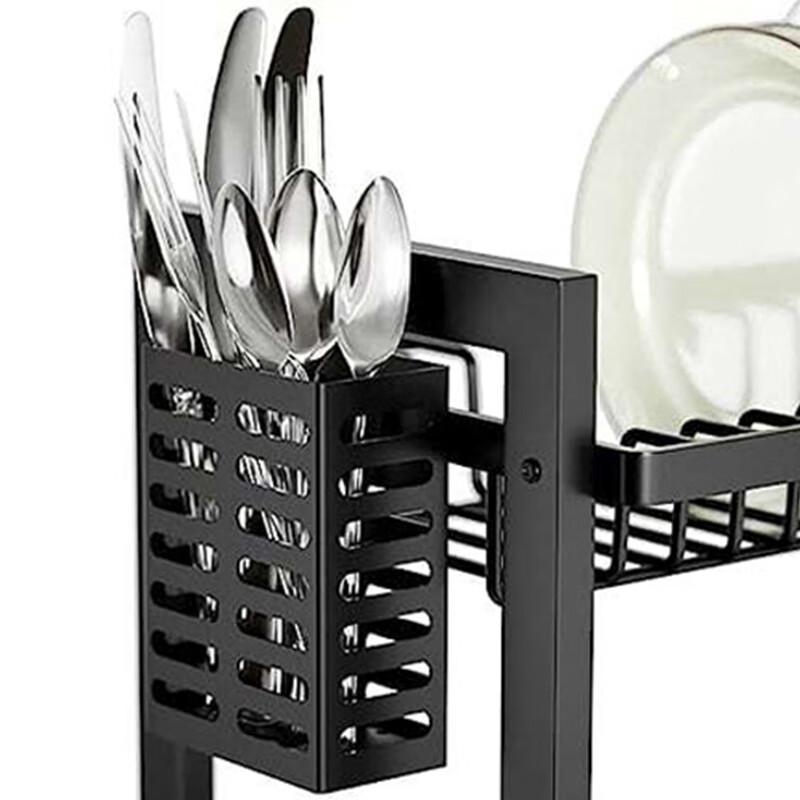 Ourunzhe 2-stöckiger Küchen-Geschirrtrockenständer