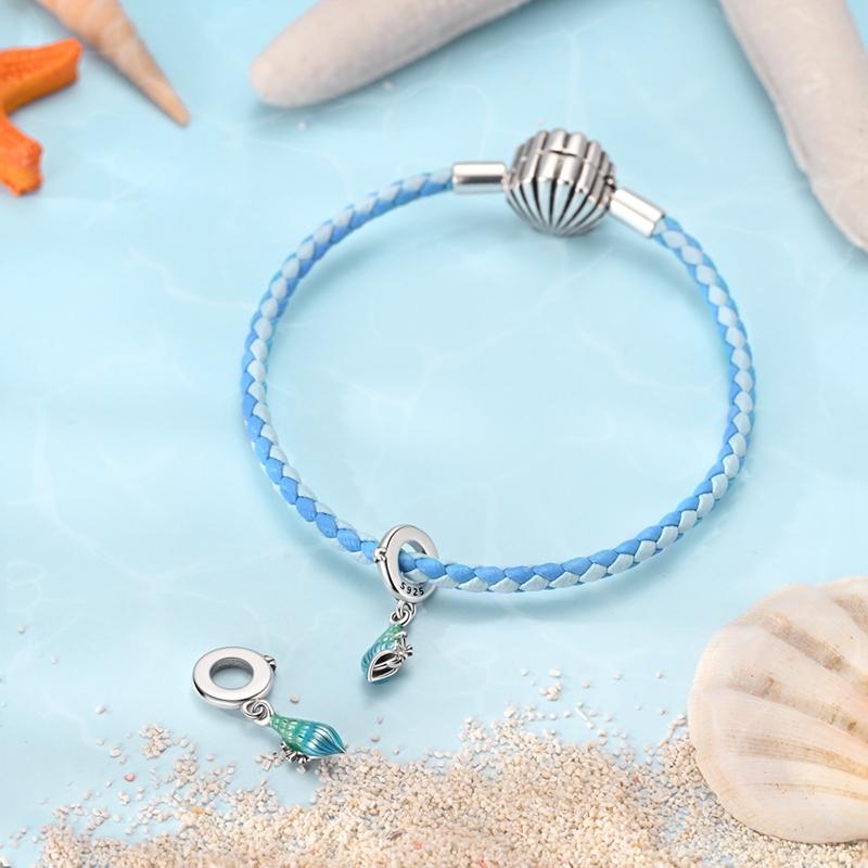Newcopper Blue Ocean Series Charms Pendants Fit Original Bracelet Diy Beads For Women Making Gift
