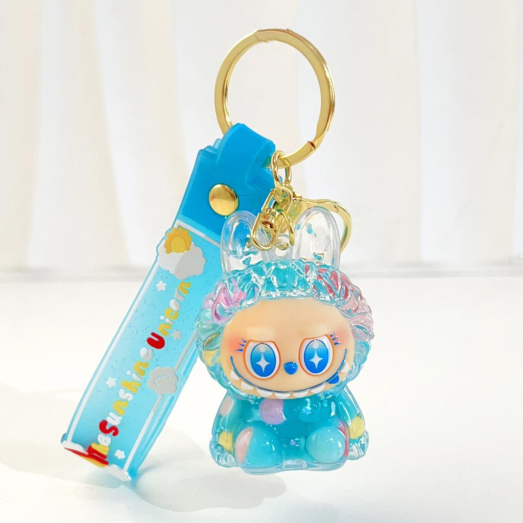 Acrylic Quicksand Oil Mini Keychain Bag Small Pendant Key Chain