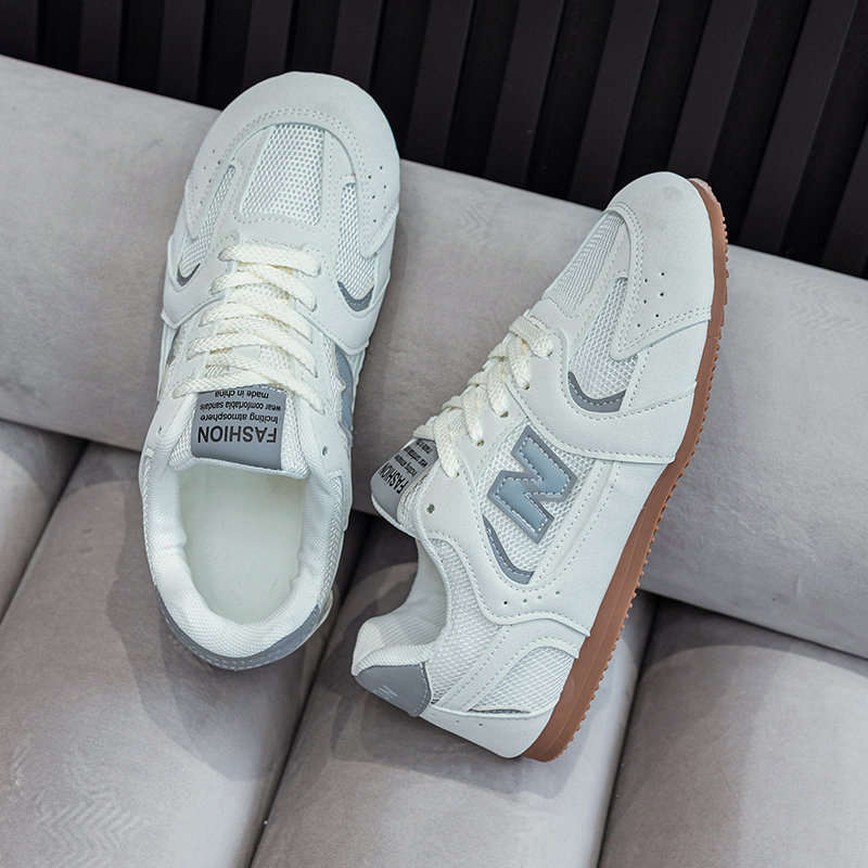 

Mesh breathable German training shoes women s summer 2025 new casual lightweight versatile flat-bottomed sports Forrest Gump shoes tide 40 бежевый