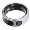 Smart Ring Sports Sleep Monitoring Gesture Control Stainless Steel Health Tracker Ring with Display Screen 8 Diameter: