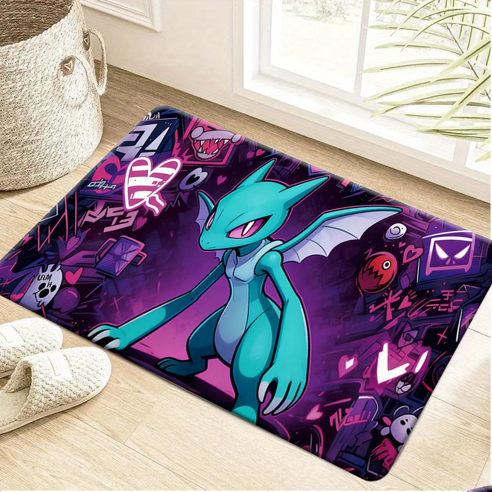 Pokemon Forest River Print Doormat Anti-slip Absorbent Floor Mat for Home Entrance Bedroom Living Room Decor