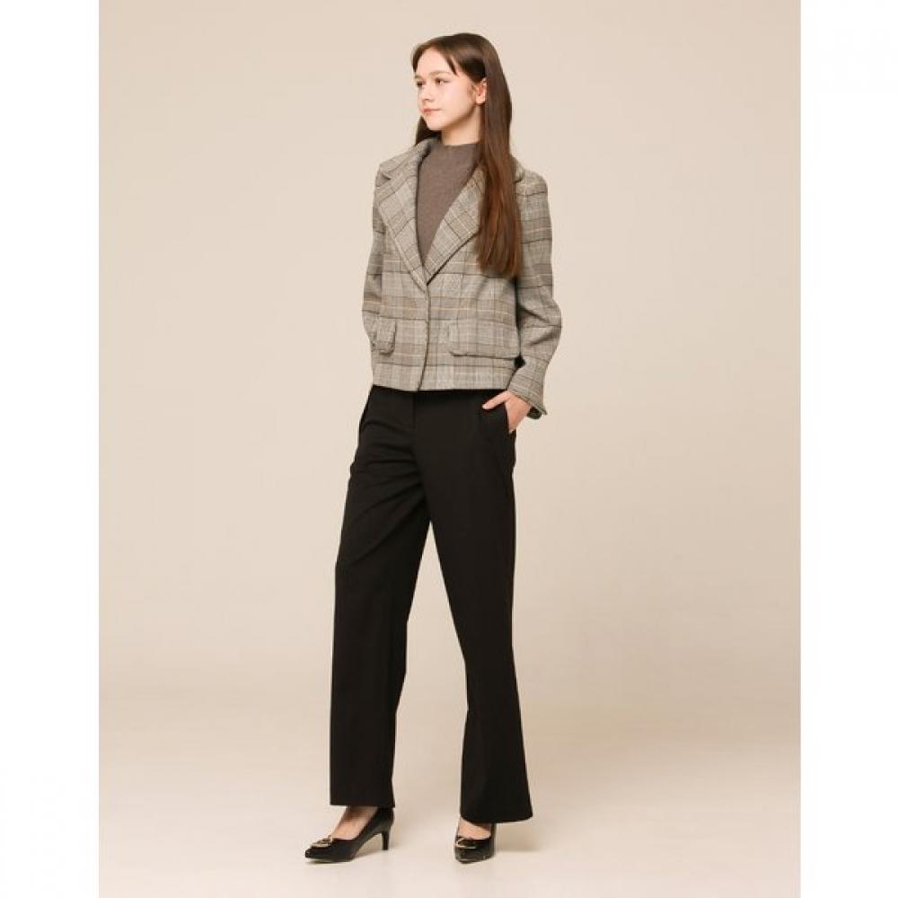 Son Jung Wan Big Collar Check Jacket Zjk6161100