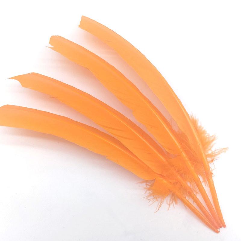 100pcs Natural Turkey Feathers Christmas Wedding Party Dress Decorations Accessories Pheasant Plumes Table Centerpieces 25-30CM