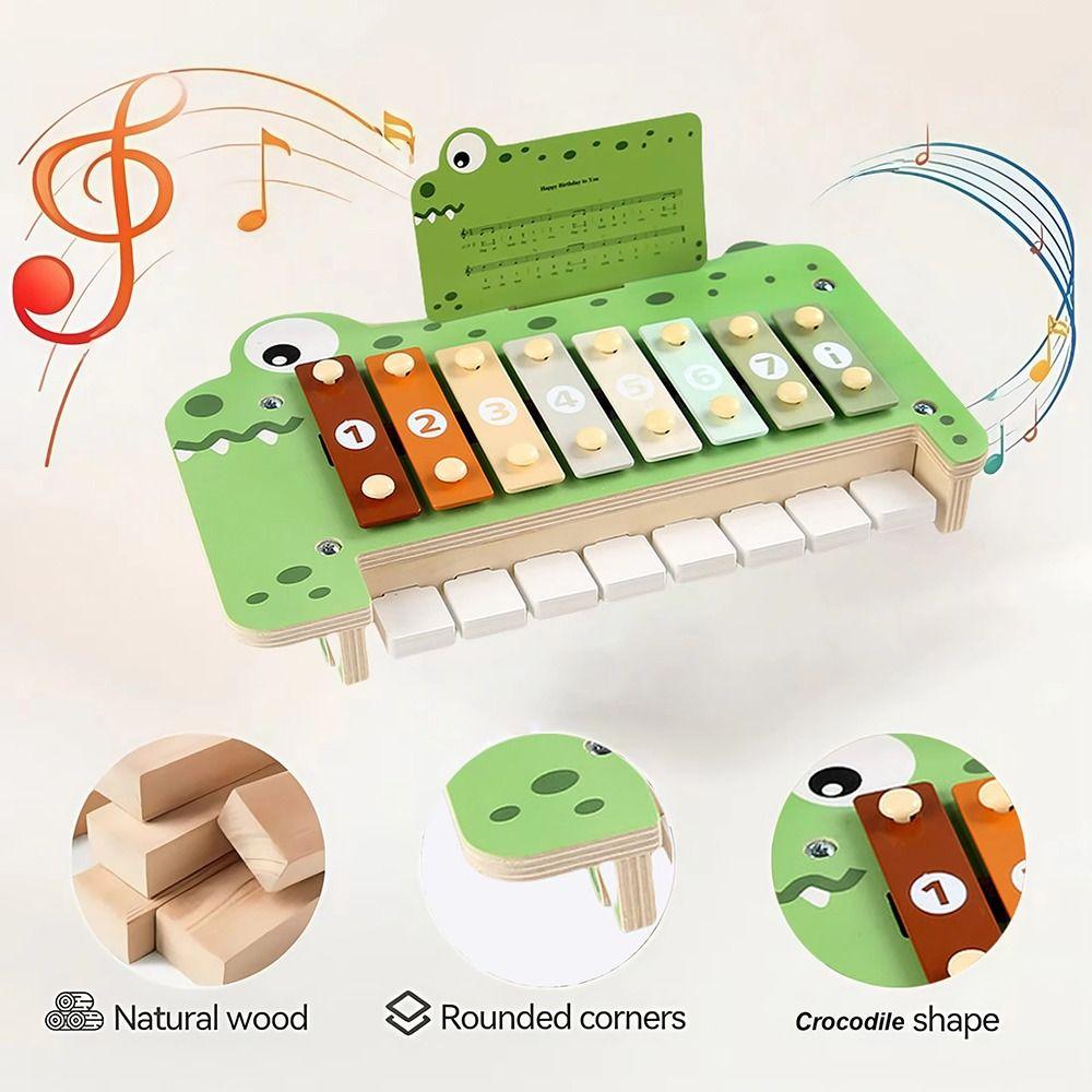 Musical Instruments Montessori Wooden Toys Percussion Xylophone Set for Toddlers Preschool Educational Gifts