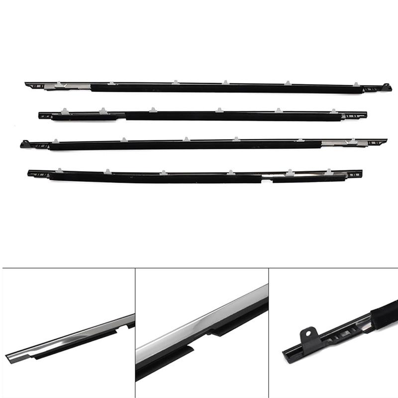 4 Pezzi Guarnizione Finestrino Per Toyota Land Cruiser LC80 FZJ80 1990-1998 Per Lexus LX450 1990-1998 Guarnizione Paraspifferi 75710-60021