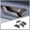 Carbon Fiber Inner Door Handle Bowl Decor Cover Trim For Ford Maverick 22-23
