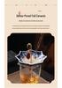 Creative Blue & White Porcelain Umbrella Tea Strainer - Ceramic Rotating Filter & Tea Table Decoration