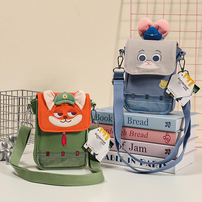 Zootopia Judy Hopps Nick Wilde Plush Single Shoulder Crossbody Bag Gift Cartoon