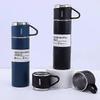 Vacuum Insulated Flask Stainless Steel Thermo Bottle with Cup for Coffee Tea 500ml Double-Layer StainlessZZ46