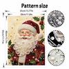 Weihnachts-Perlenmalerei-Set Handgemachtes DIY Weihnachtsmann Stechpalme Heimdekoration Malerei