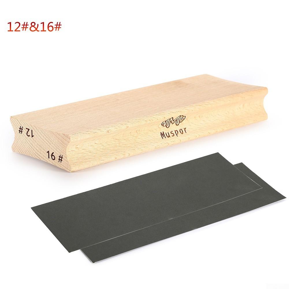 Gitarren- und Bassbau, Bundnivellierung, Gitarrenradius, Zweiwege-Schleifblock