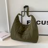 2026 Early Spring Women's Large Capacity Dumpling Crossbody Bag - Simple Down Cotton Jacket Style, Korean Casual Shoulder Bag